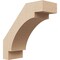 Ekena Millwork 3-inch W x 8-inch D x 8-inch H Merced Rough Cedar Woodgrain TimberThane Knee Brace, Primed BRCUR03X08X08MRCRCPR - alternate 1